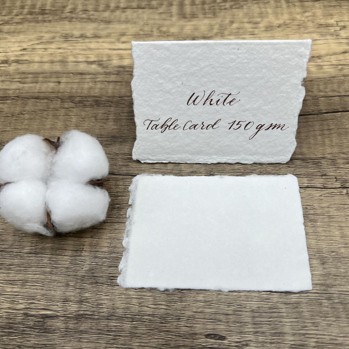 White 300gsm Handmade Cotton Paper (Set of 10)
