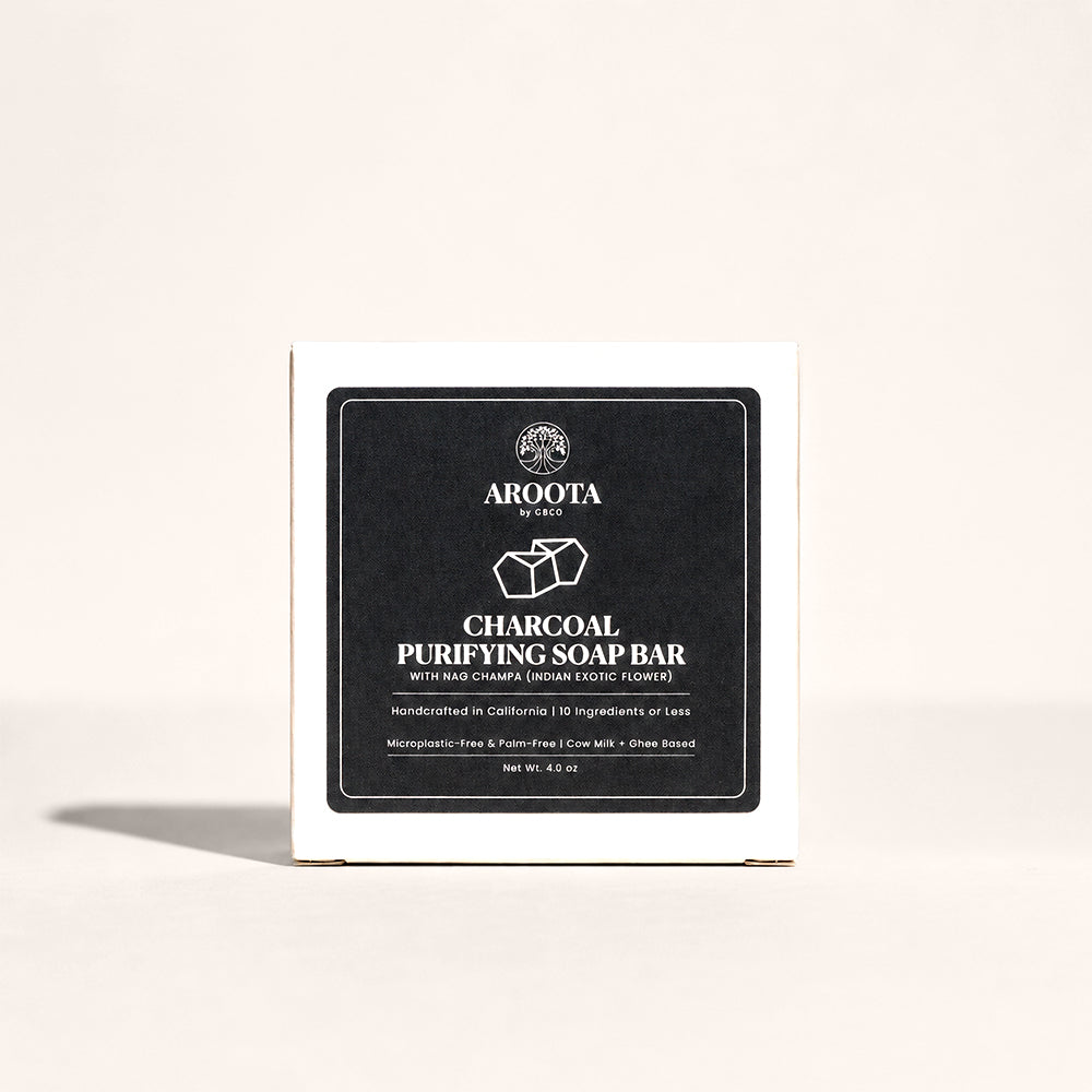 Ayurvedic Charcoal Purifying Soap Bar with Cow Milk & Ghee (Kapha)