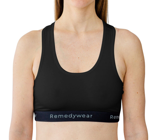 Womens Light Support Anti-Itch Hypoallergenic Bra with TENCEL and Zinc | Remedywear™ by YoRo Naturals™