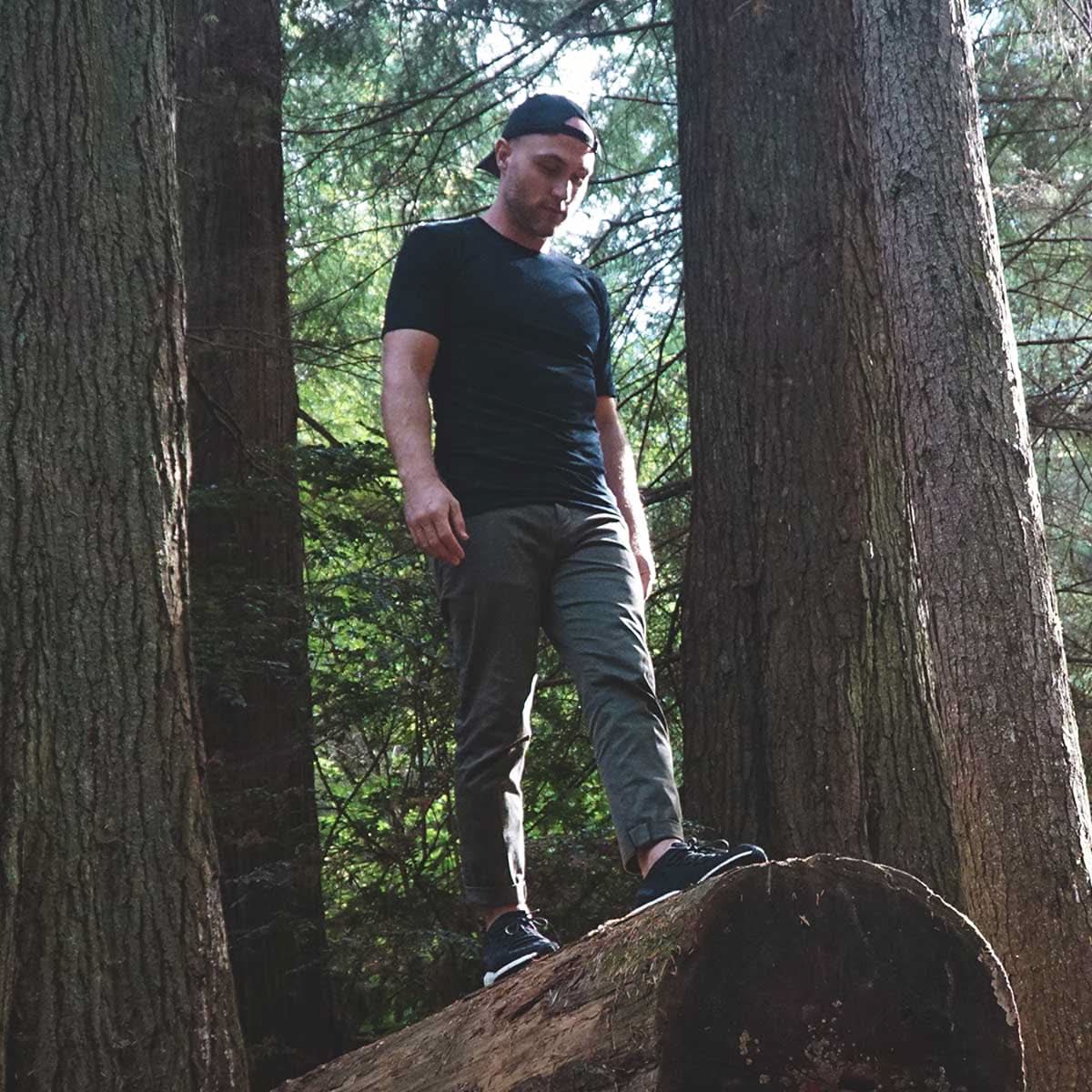 Microweight - Men's Wool Raglan T Shirt Woolverino