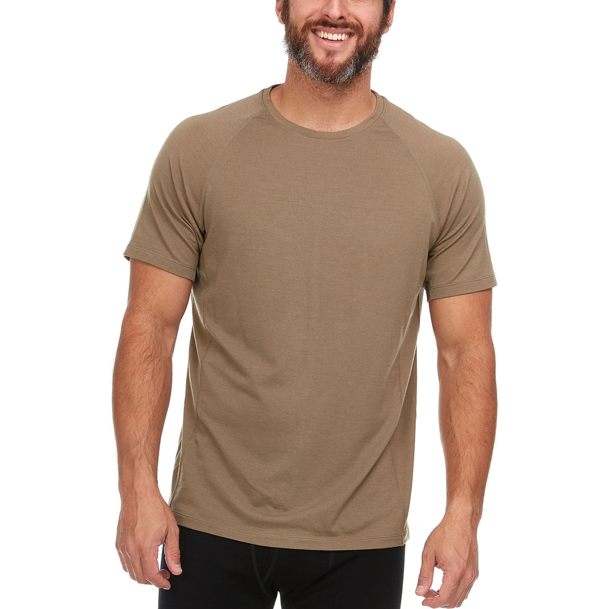 Microweight - Men's Wool Raglan T Shirt Woolverino