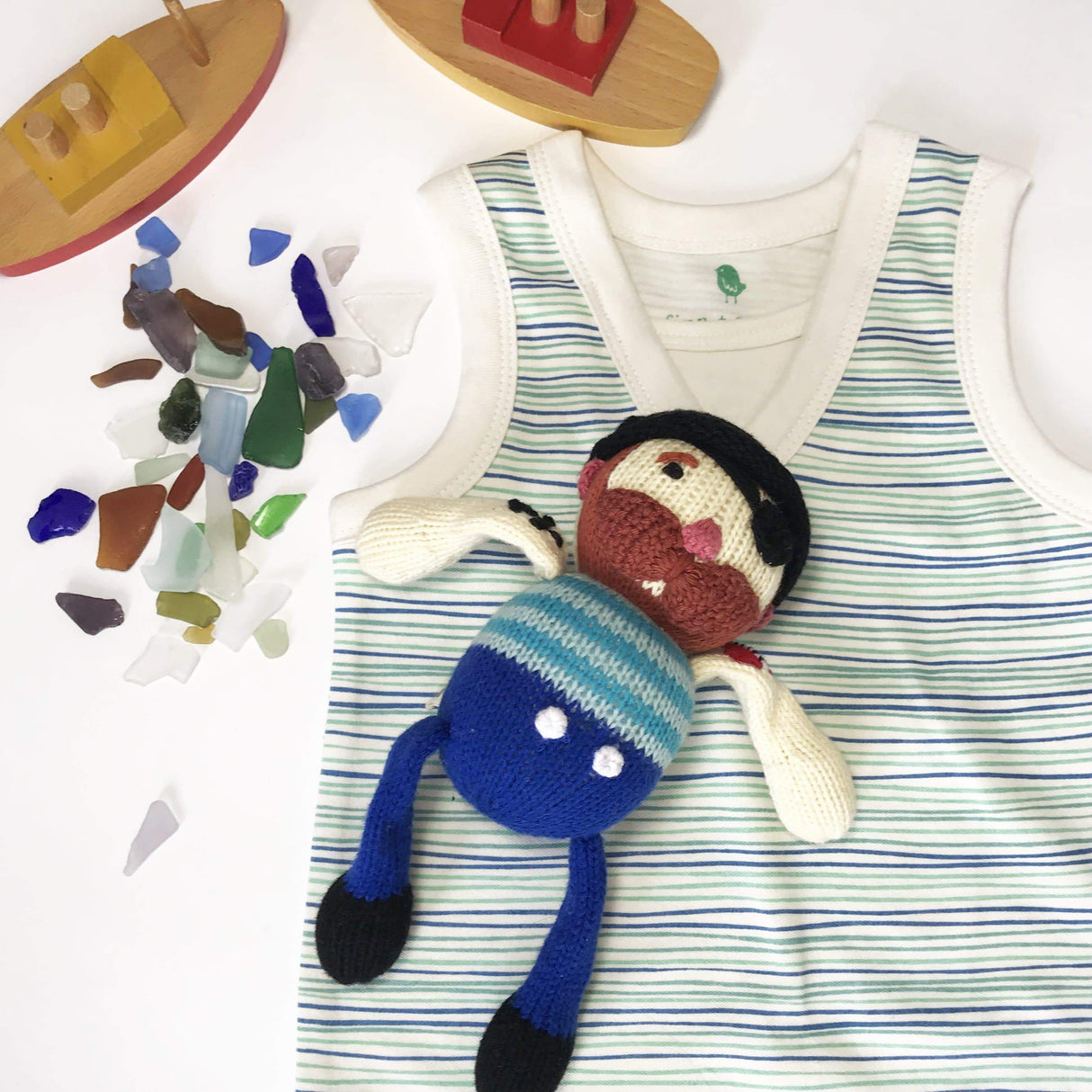 tank romper | pin stripes