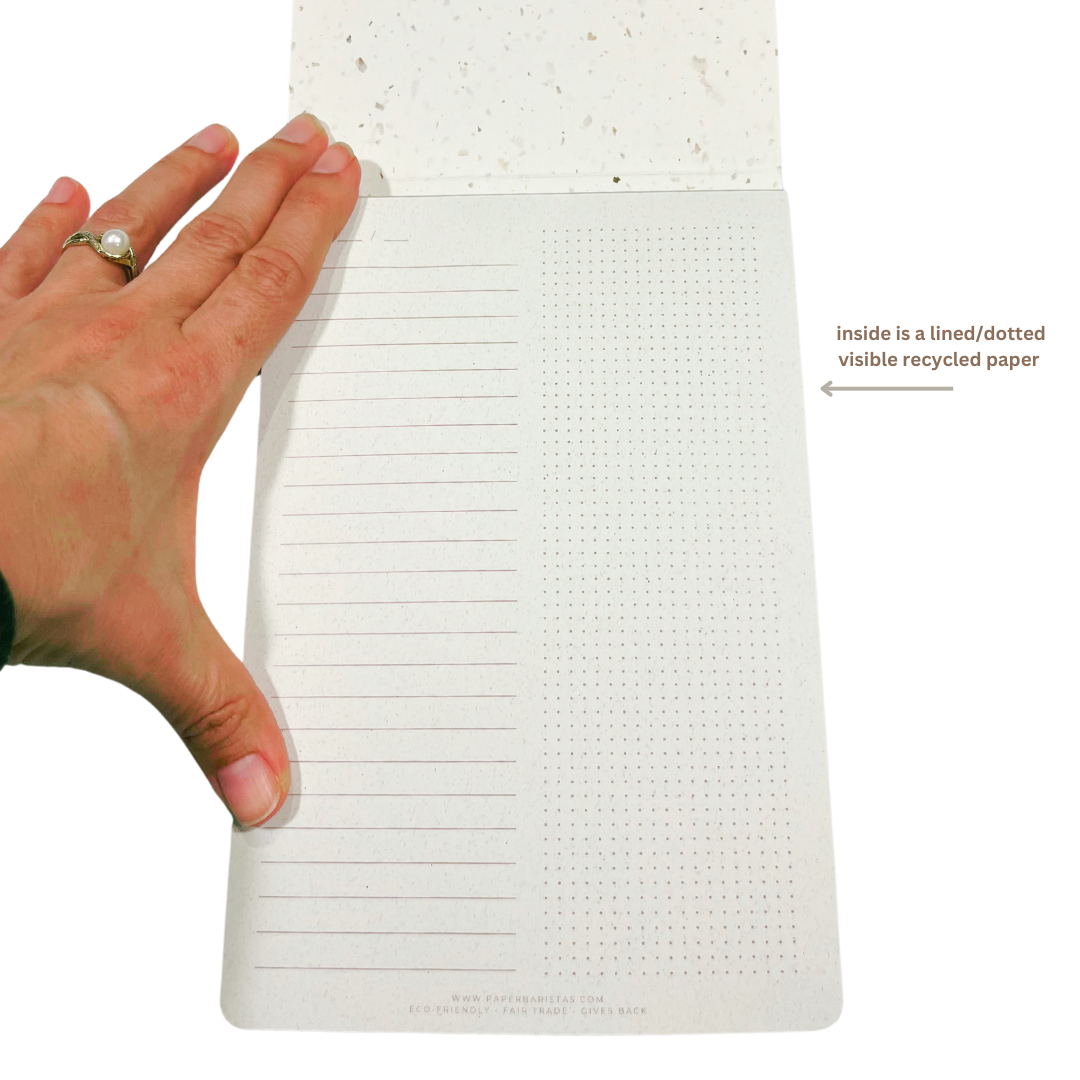 Recycled Coffee Grounds Journal Notepad