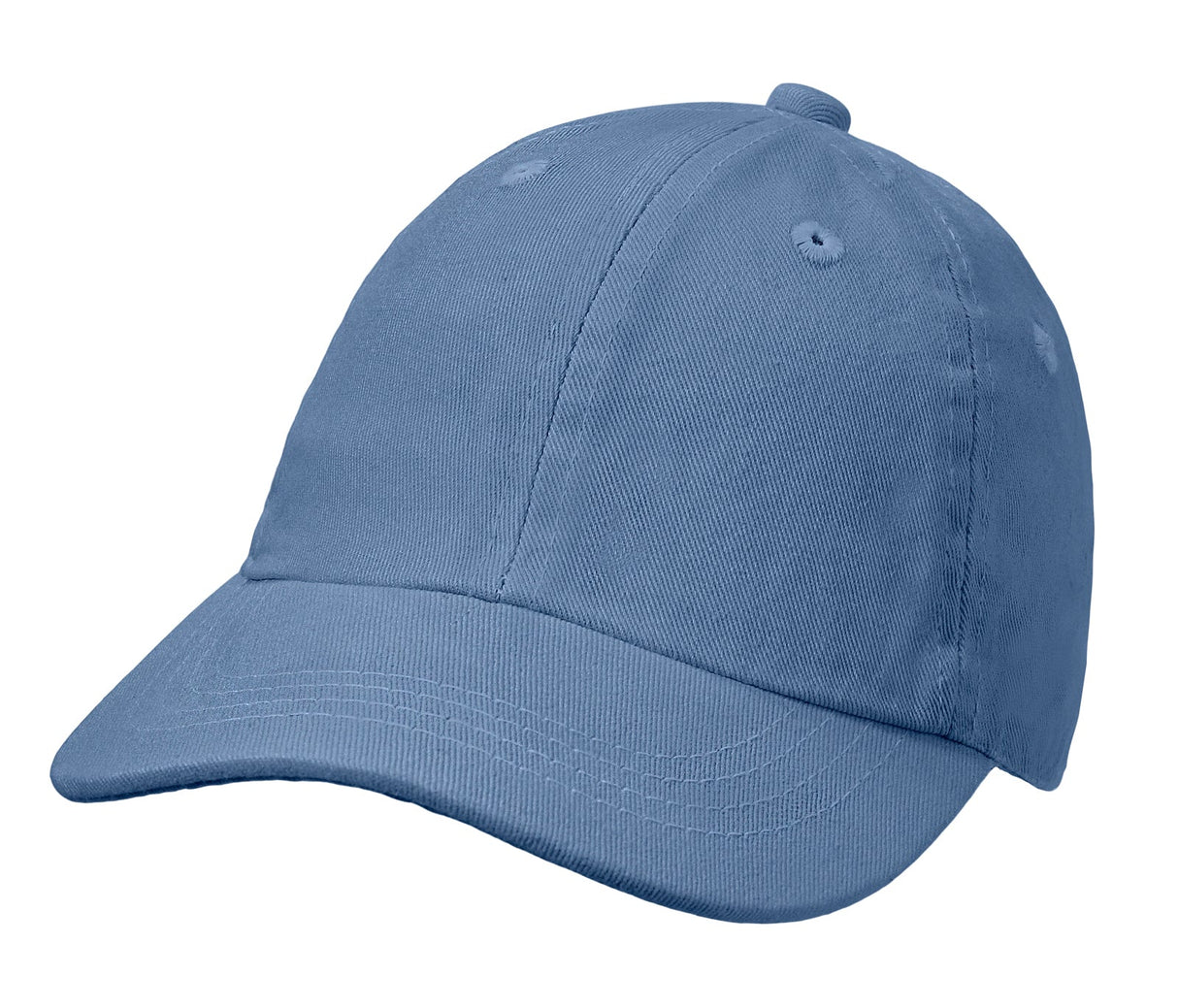Boys and Girls 100% Cotton Twill UPF 50+ Baseball Hats with Matching Stitch (Dyed & Finished in USA*)
