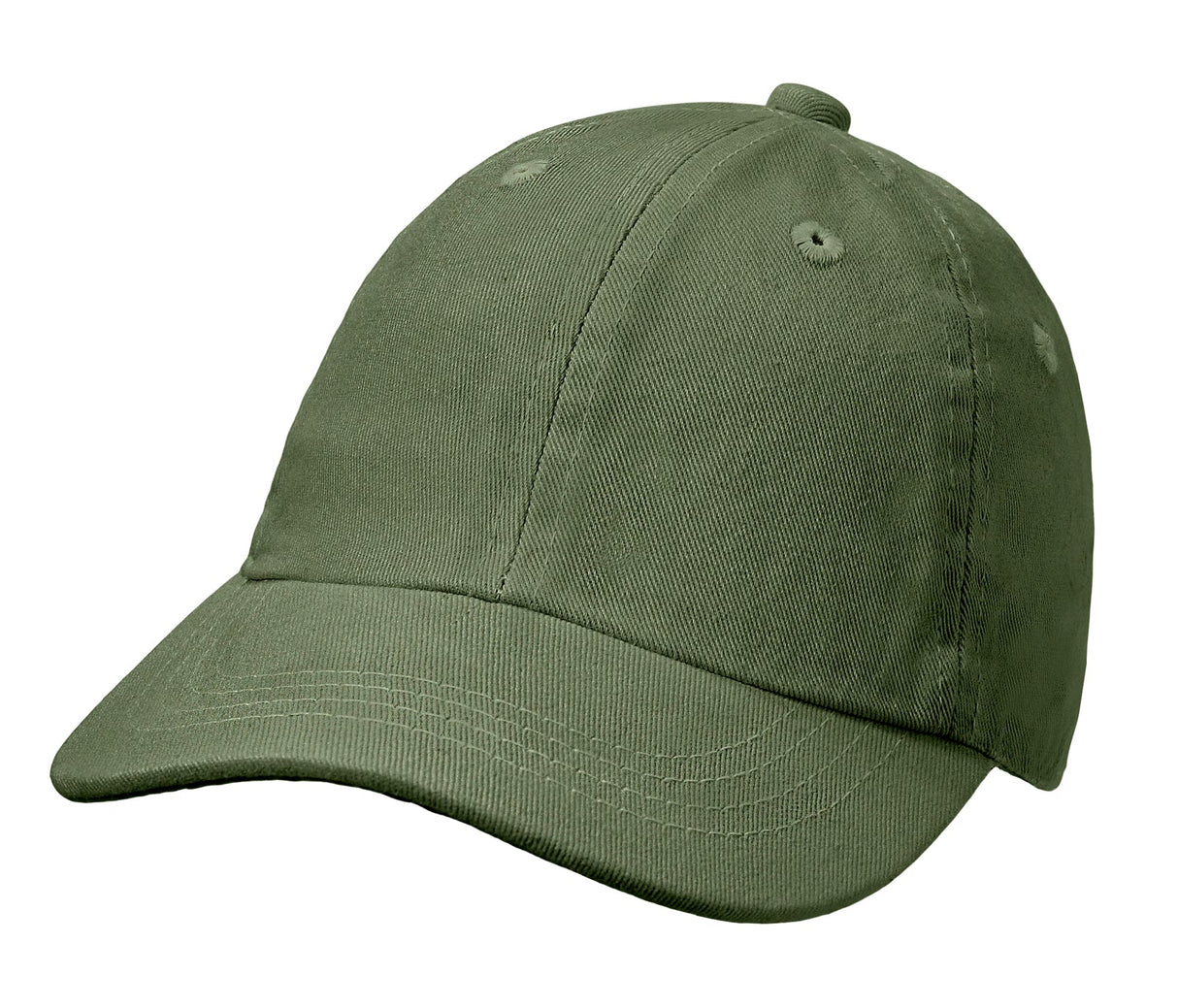 Boys and Girls 100% Cotton Twill UPF 50+ Baseball Hats with Matching Stitch (Dyed & Finished in USA*)
