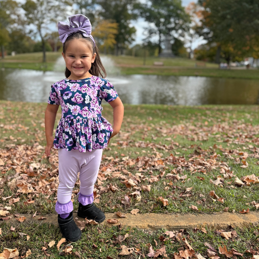Bamboo Leggings in Lilac