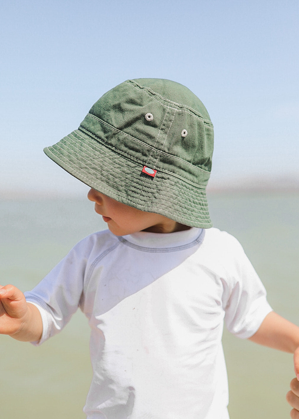 Boys and Girls 100% Cotton Twill UPF 50+ Wharf Hat | Carbon Grey (Dyed & Finished in USA*)