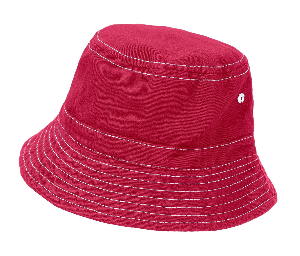 Boys and Girls 100% Cotton Twill UPF 50+ Wharf Hat | Candy Apple (Dyed & Finished in USA*)