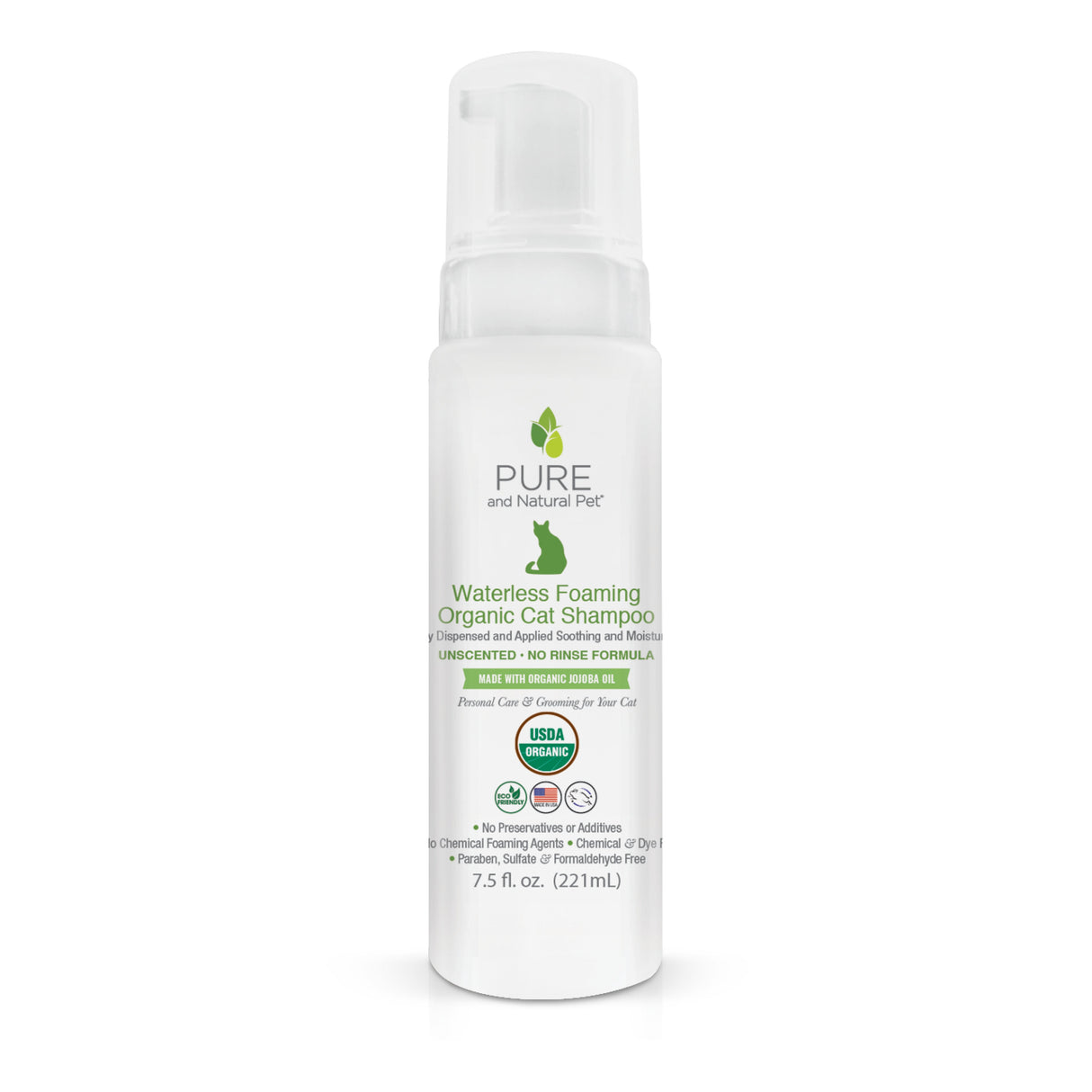 Organic Waterless Foaming Cat Shampoo