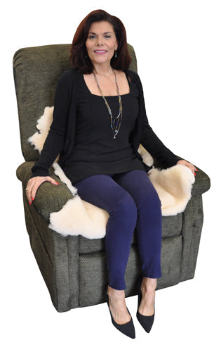 Natural Sheepskin Bed Pad for Pressure Sore Prevention - Large 6-7 sq ft