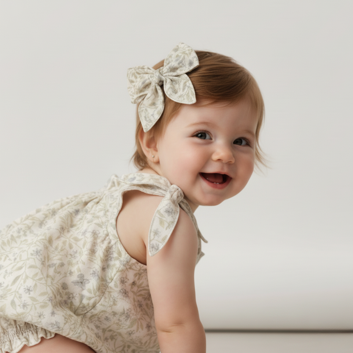 Organic Hair Bow Clip - Bluebelle