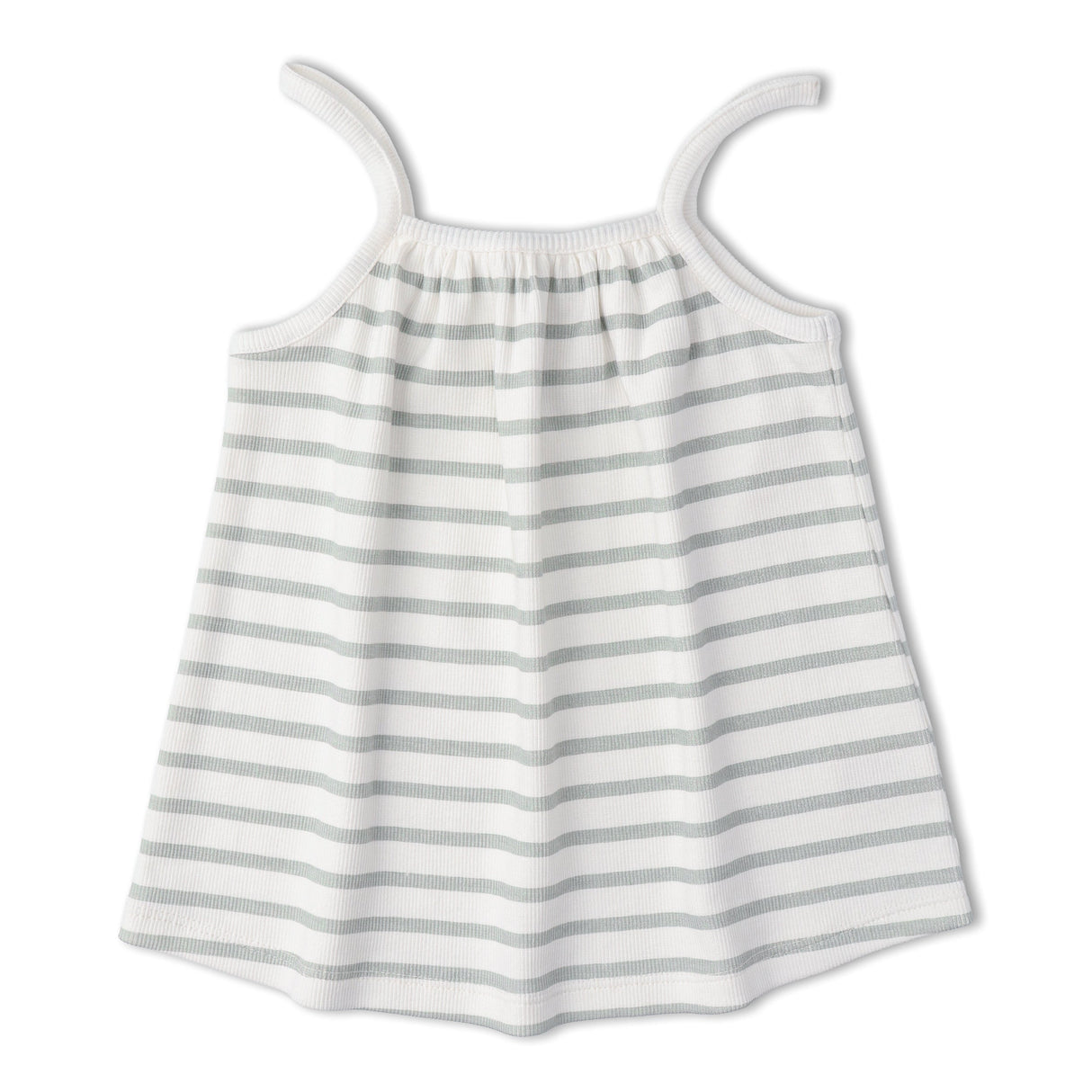 Organic Tank Top & Shorts Set - Fog Stripes