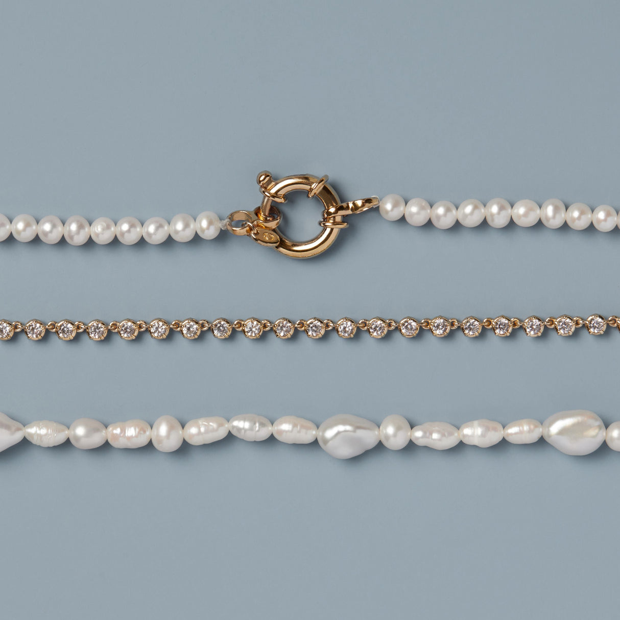 Pearl Aura Beaded Necklace