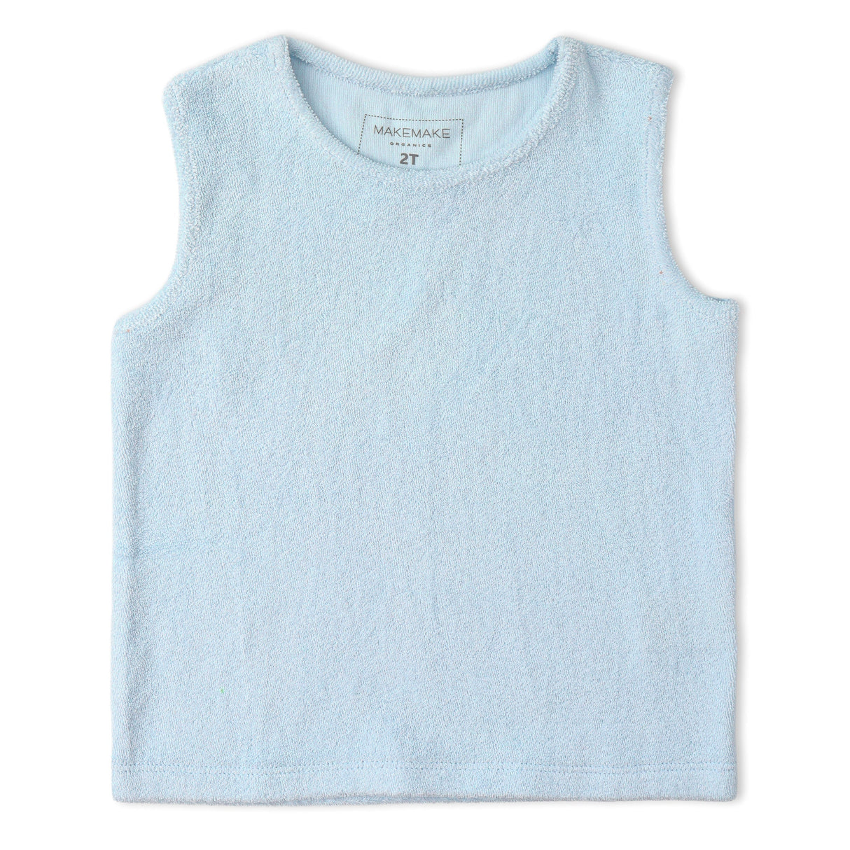 Organic Sleeveless Tee & Shorts Set - Light Blue