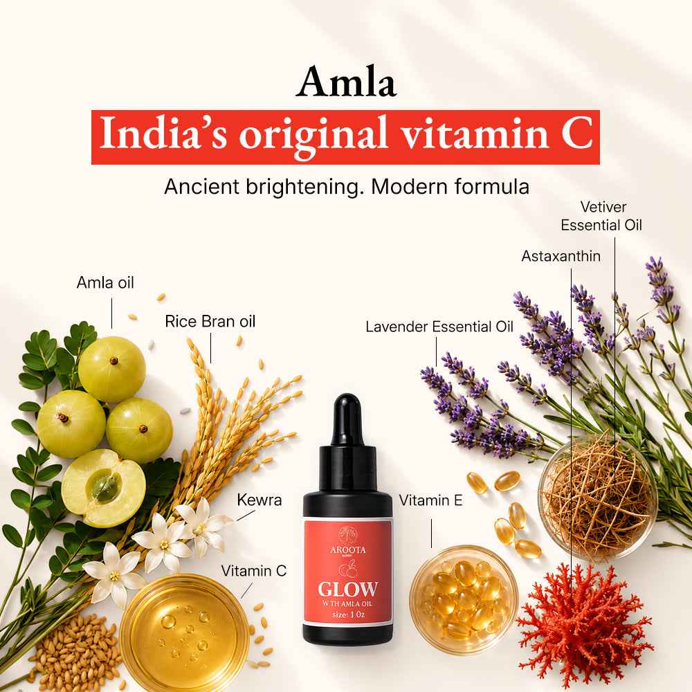Glow Vitamin C Serum: Astaxanthin X Amla Oil (Tridoshic)