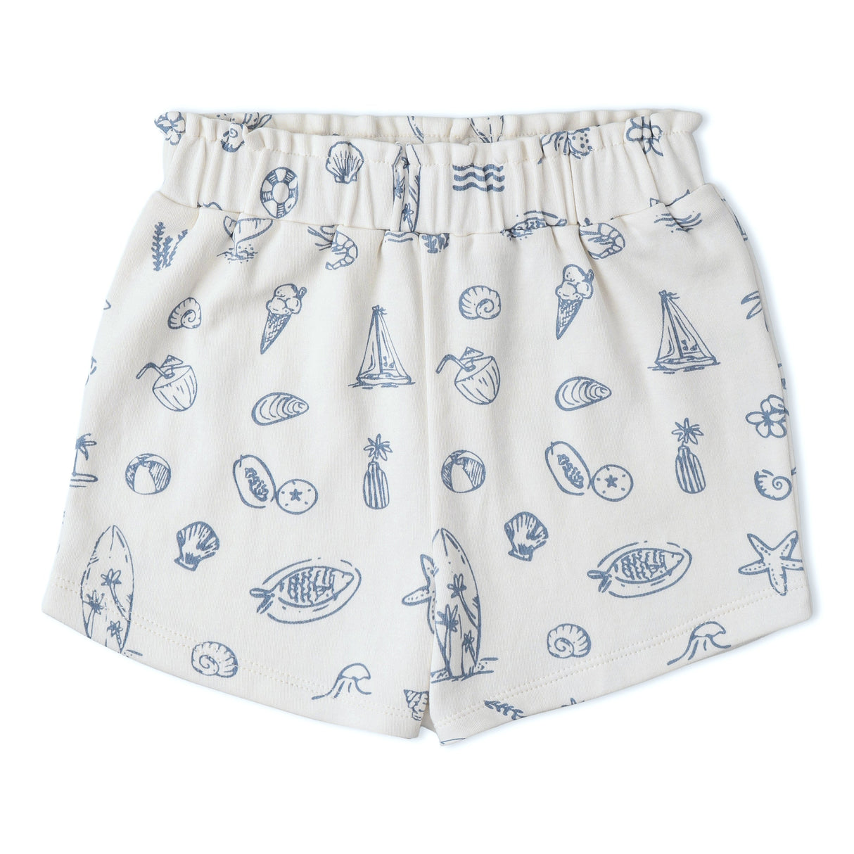 Organic Drop Shoulder Tee & Shorts Set - Coastal