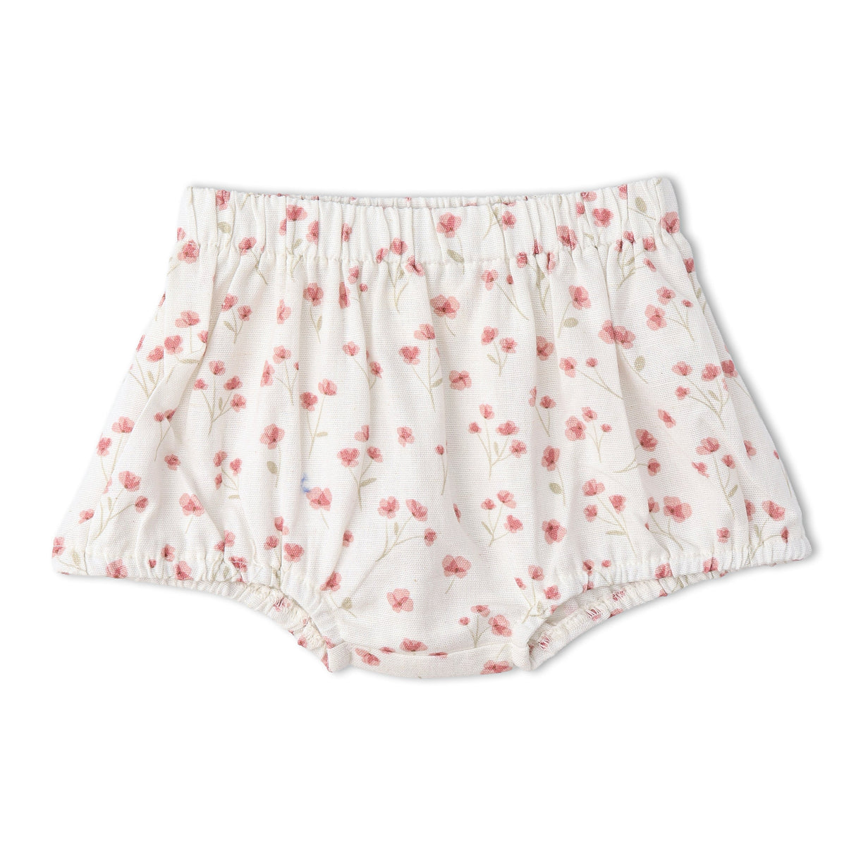 Organic Scalloped Top & Bloomers Set - Pink Bloom