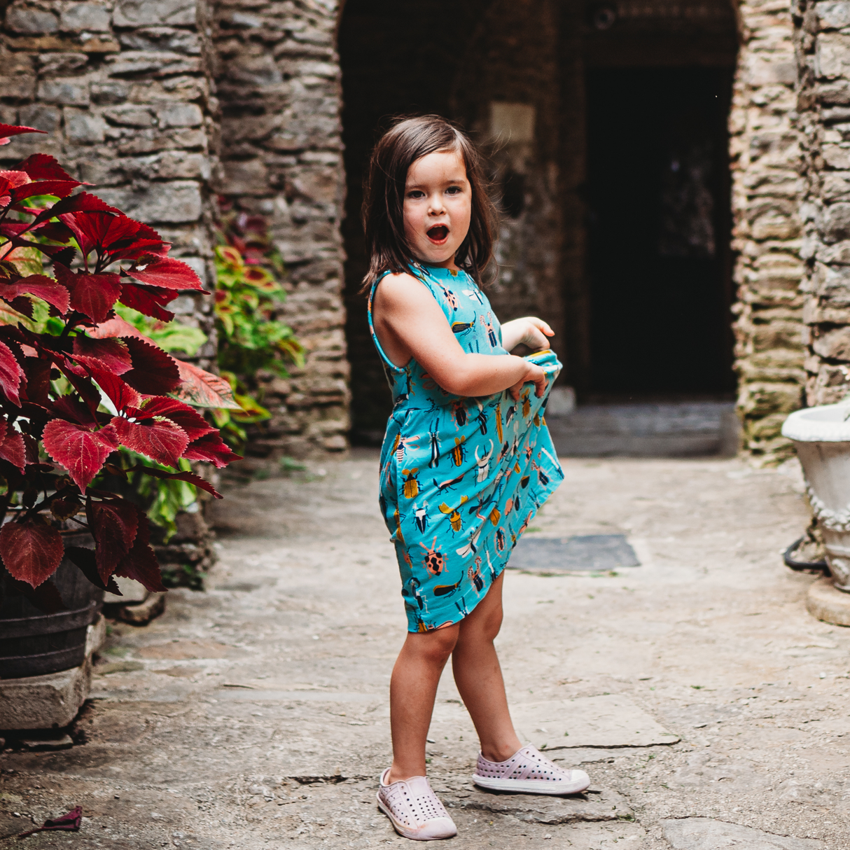 Jo Dress - Beetle Mania Print