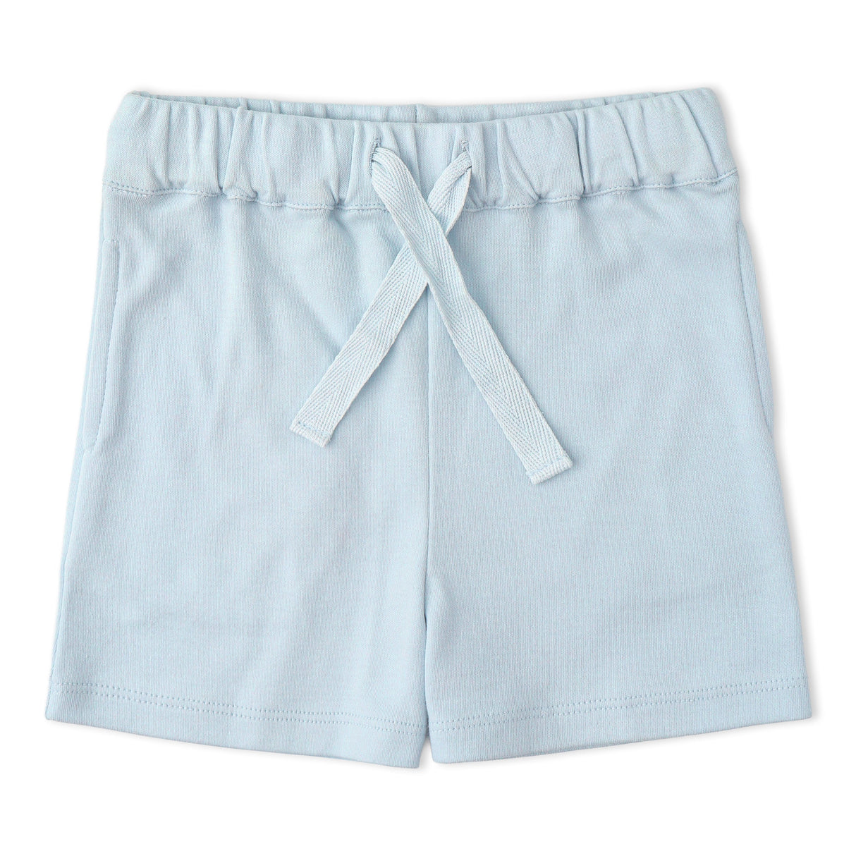 Organic Polo Shirt & Shorts Set - Light Blue