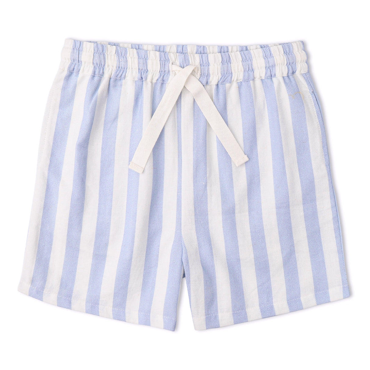 Organic Shirt & Shorts Set - Blue Stripes