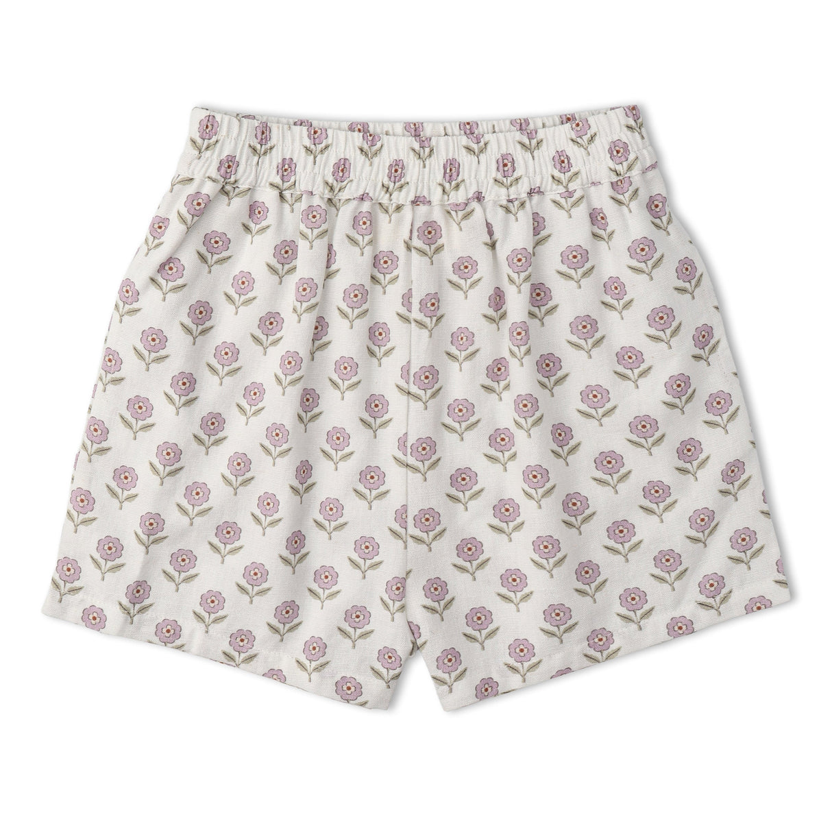 Organic Tie Up Top & Shorts Set - Lavender
