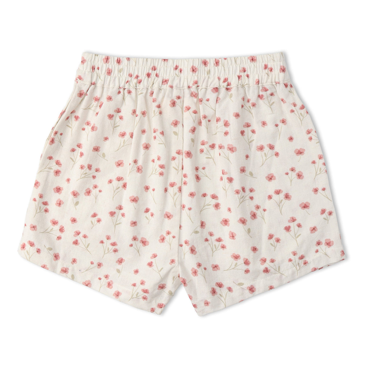 Organic Tie Up Top & Shorts Set - Pink Bloom