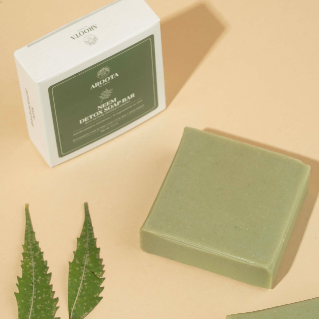 Ayurvedic Neem Cleansing Soap Bar with Cow Milk & Ghee (Tridoshic)