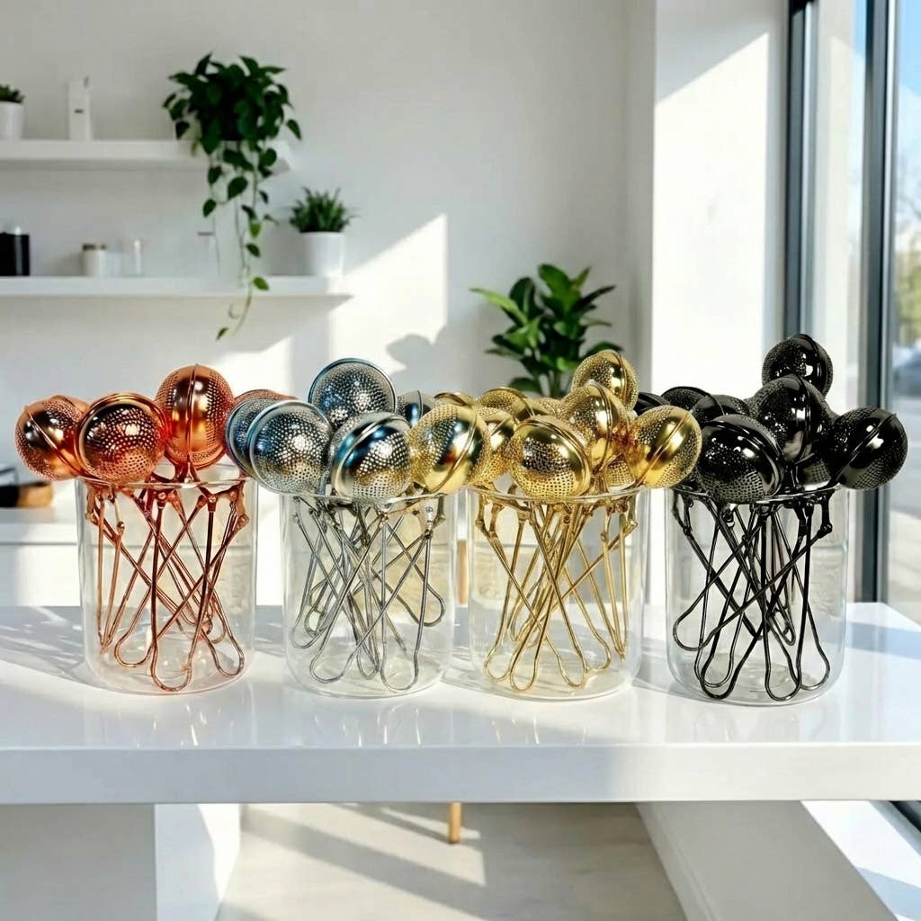 Stainless Steel Tea Strainer | Rose Gold