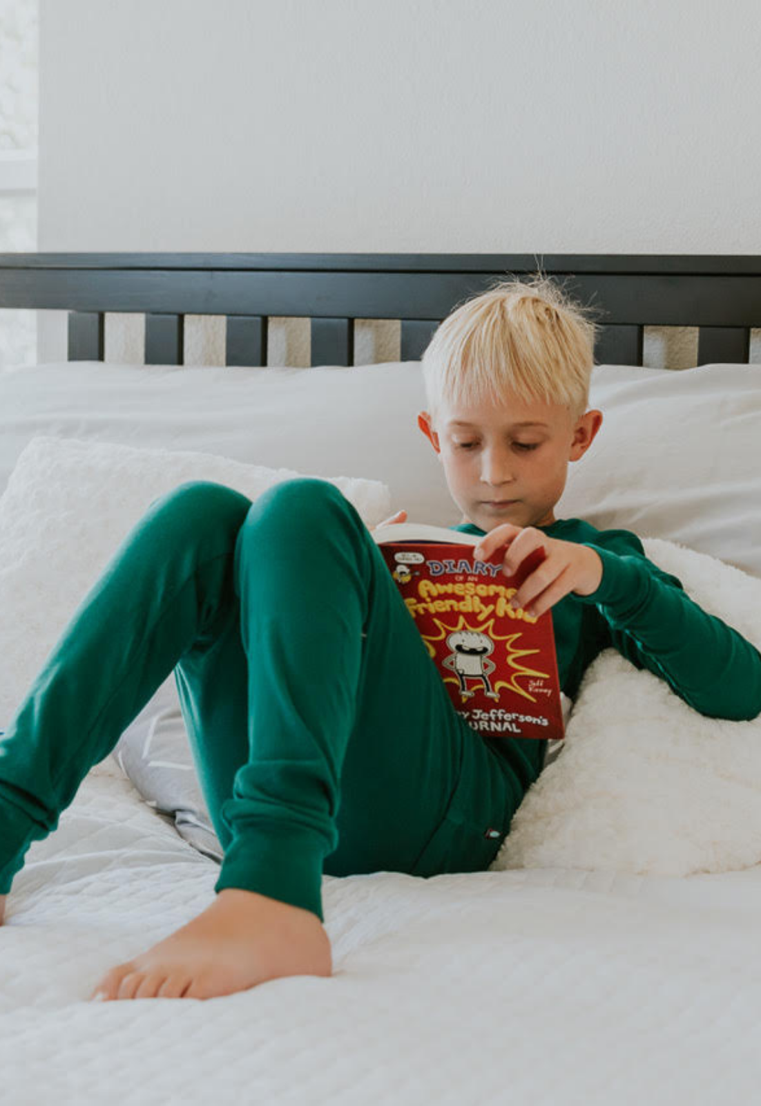 Boys and Girls Soft Organic Cotton Snug Fit Pajama Sets | Smurf Blue