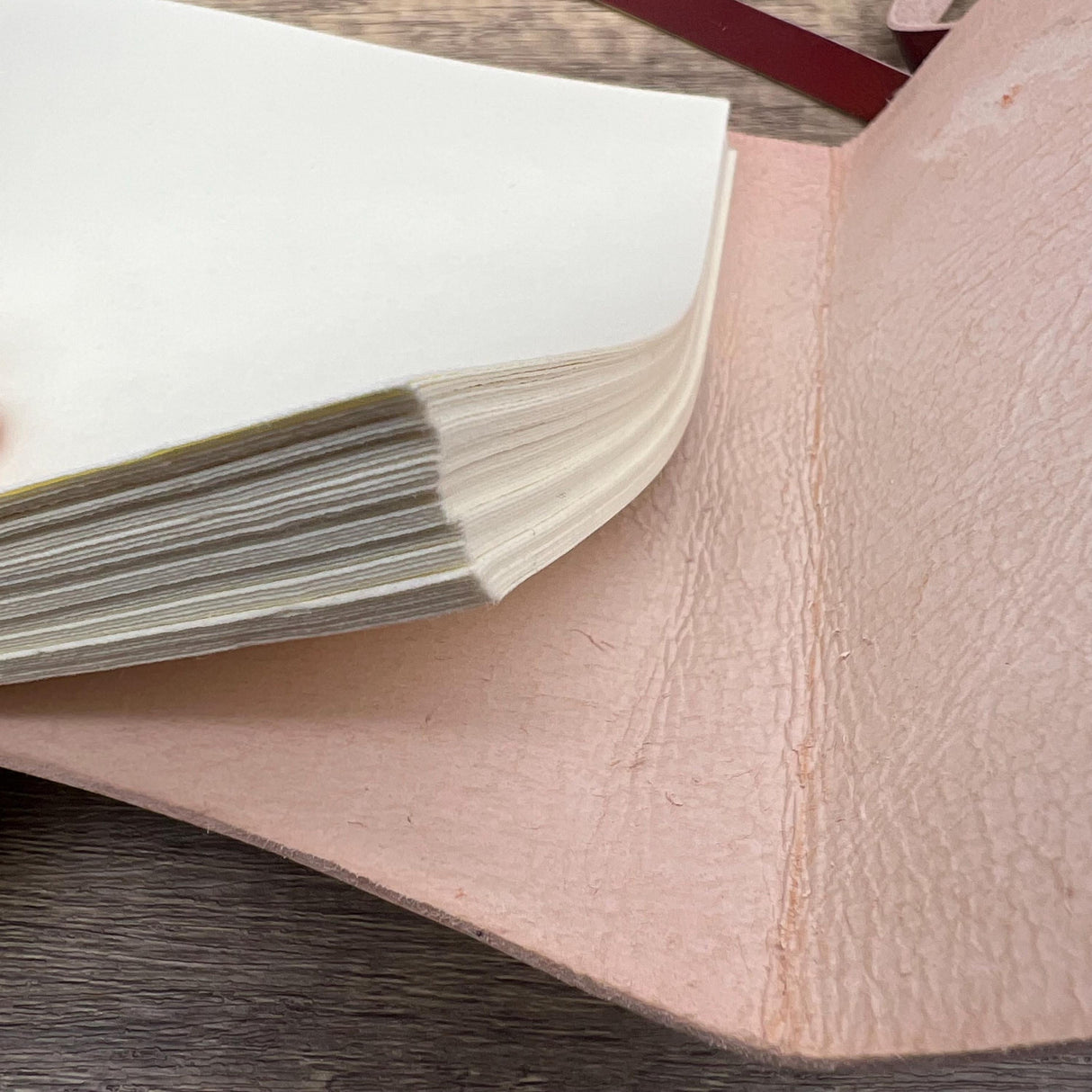 Leather-Bound Cotton Sketchbook – 185gsm Smooth Paper (A4 or A5)
