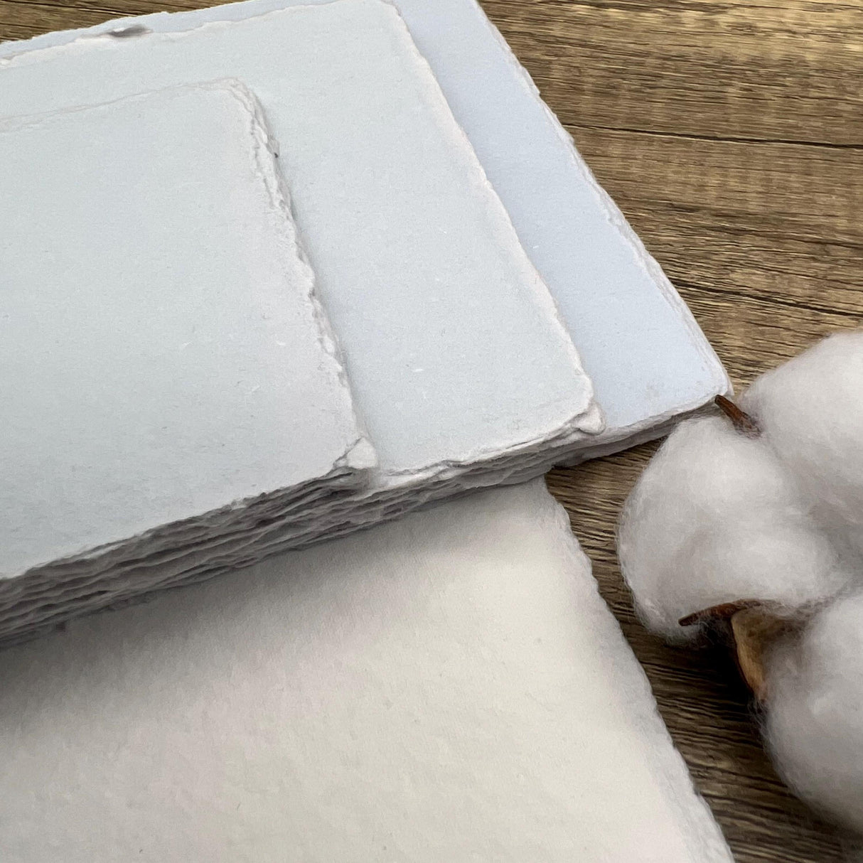 Something Blue Handmade Cotton Paper (Set of 10)