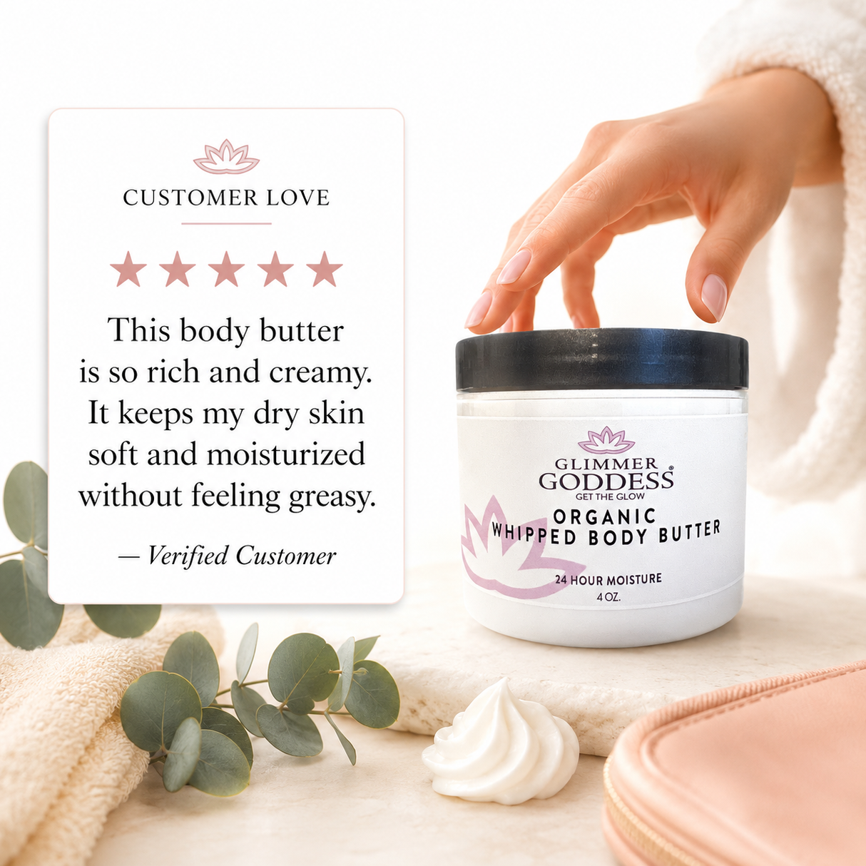 Organic Whipped Body Butter - 4 oz.