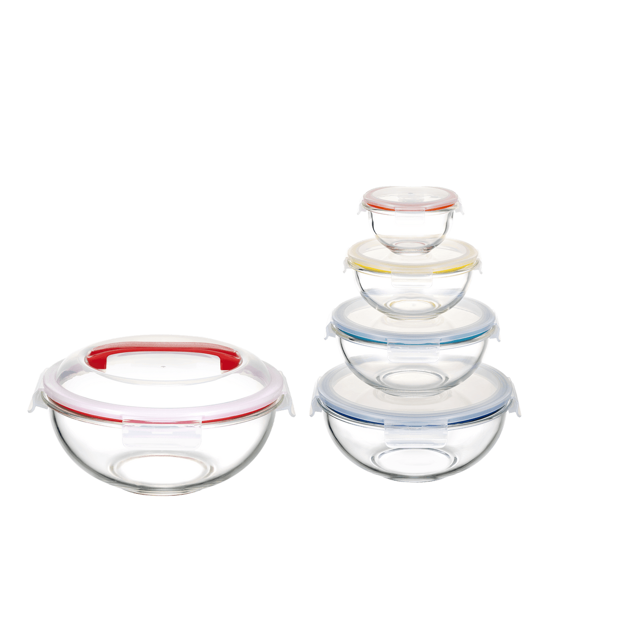 Borosilicate Glass Mixing Bowl Set (5 Bowls)