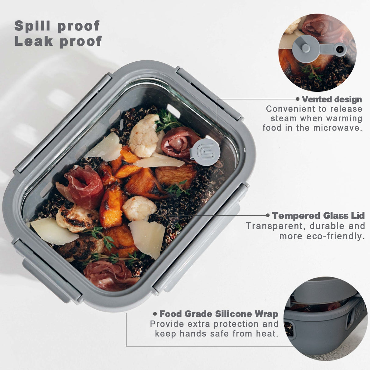 Multicolor Glass Storage Set