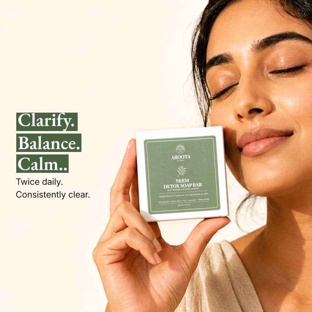 Ayurvedic Neem Cleansing Soap Bar with Cow Milk & Ghee (Tridoshic)