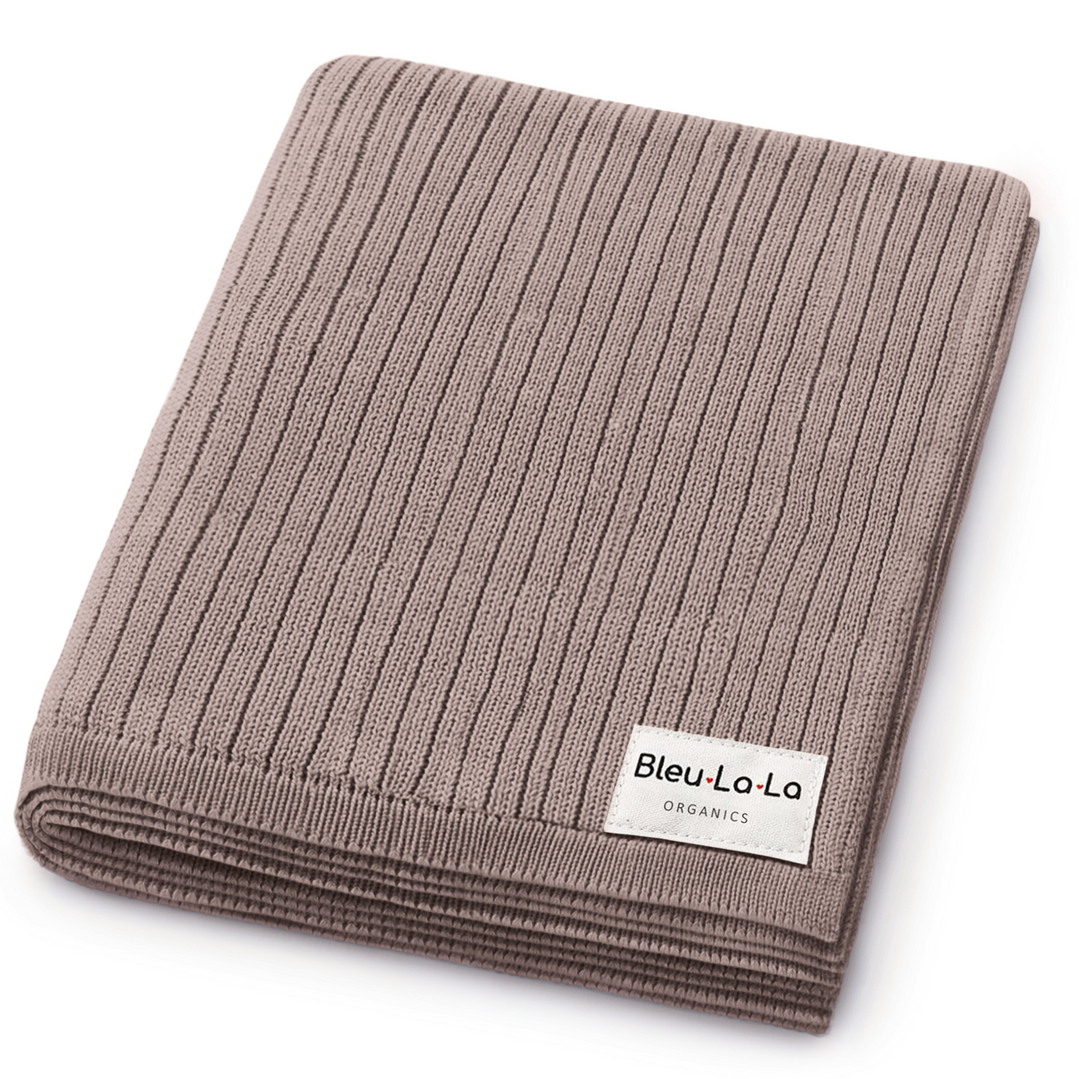 Organic Ribbed Knit Cotton Baby Blanket