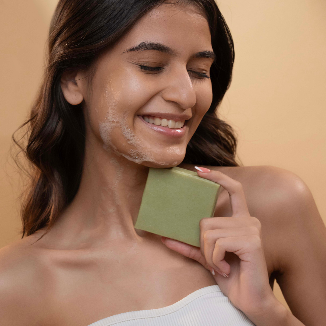 Ayurvedic Neem Cleansing Soap Bar with Cow Milk & Ghee (Tridoshic)
