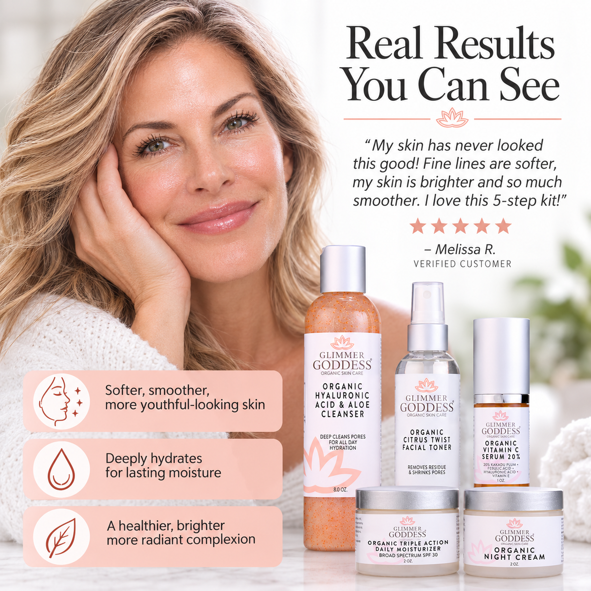 Organic Anti-Wrinkle Solution 5 PC Kit