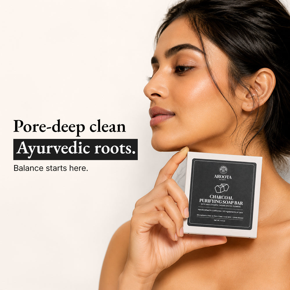 Ayurvedic Charcoal Purifying Soap Bar with Cow Milk & Ghee (Kapha)