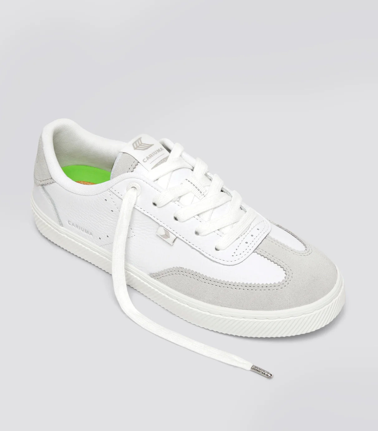 TOCA Pebbled Leather White Suede Smoke White