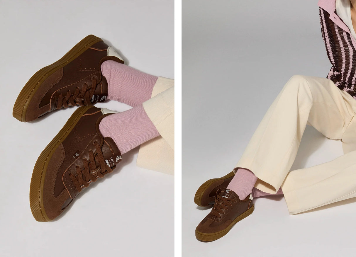 TOCA Diamond Leather Coffee Brown Suede Brown