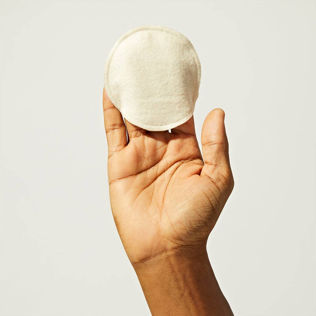 Reusable Organic Cotton Rounds (Set with Finger Pocket)