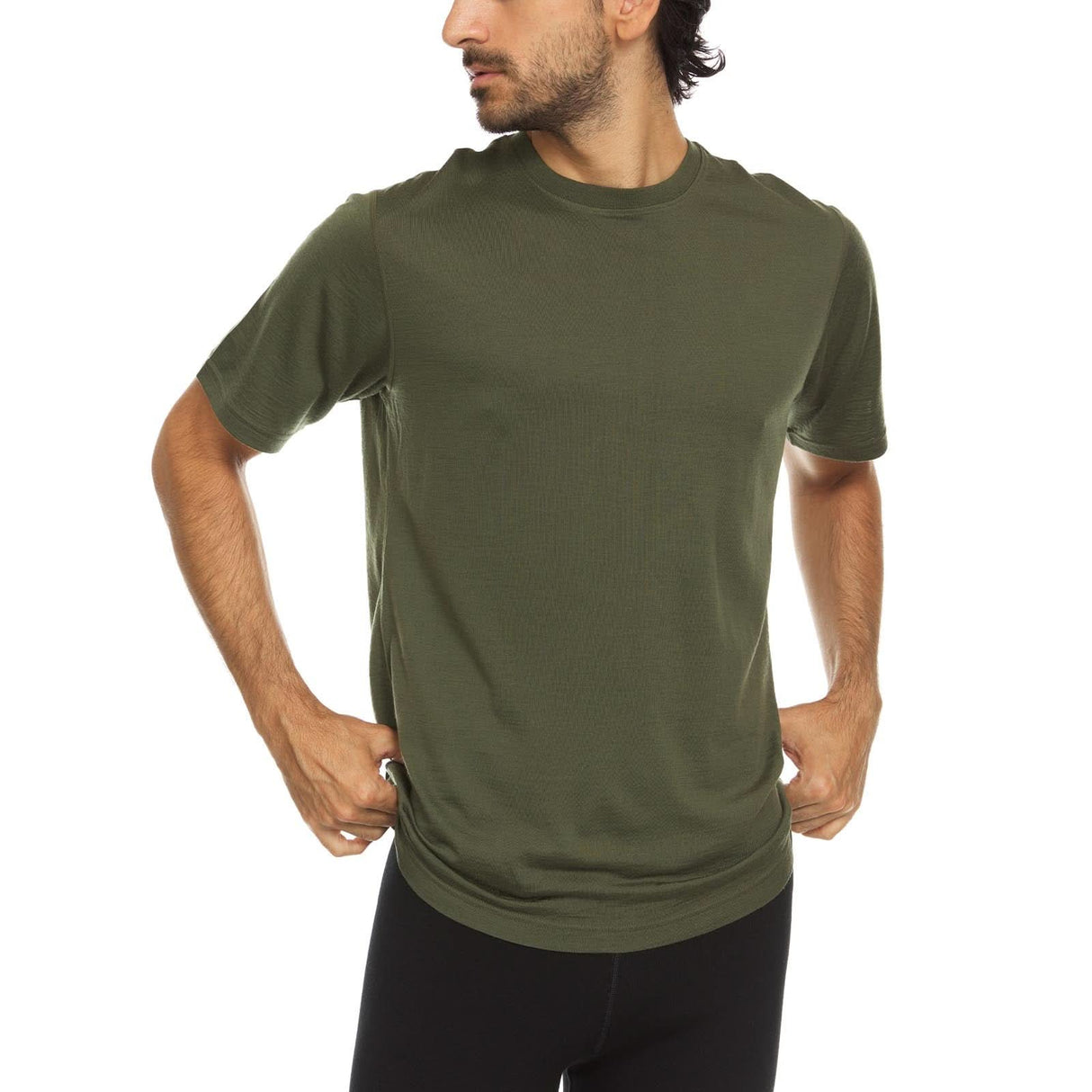 Lightweight - Algonquin Men's Wool T Shirt Crew 100% Merino Wool