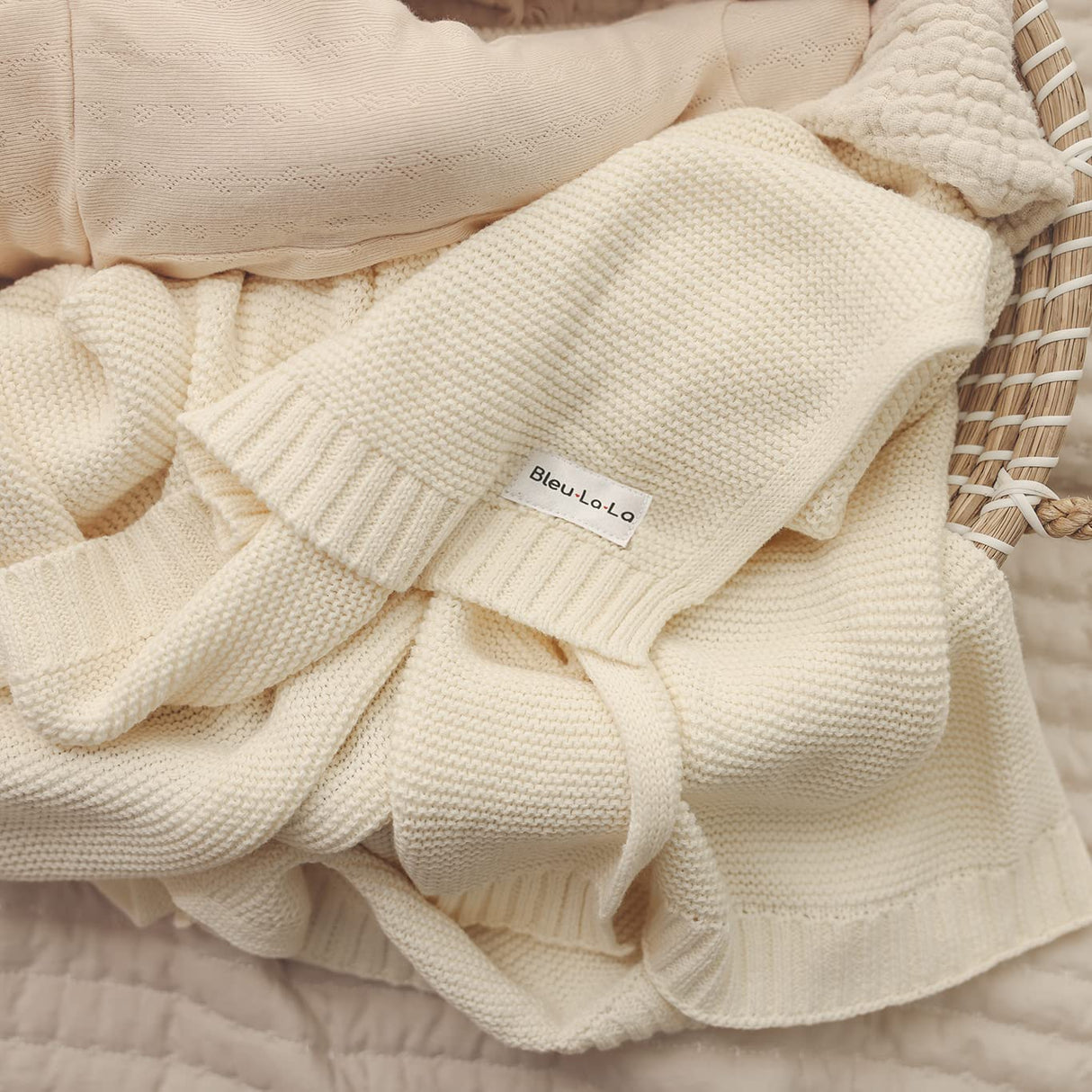 Heritage Knit - 100% Organic Cotton Luxury Knit Baby Swaddle Blanket