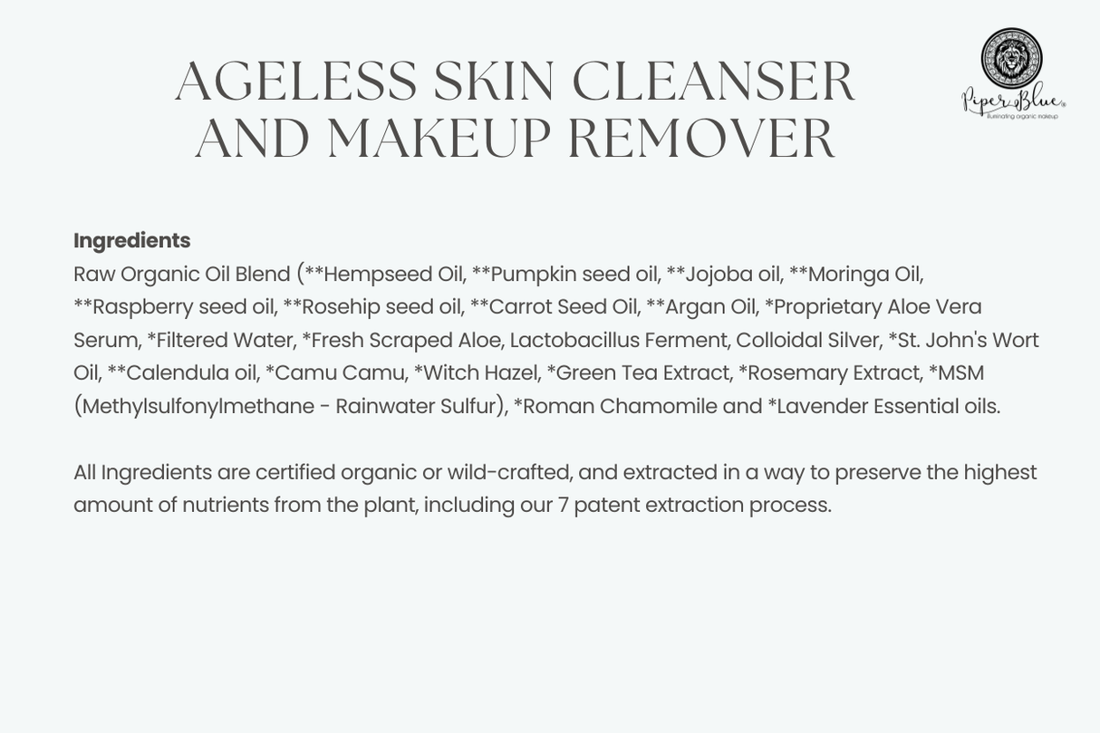Ageless Skin Cleanser / Makeup Remover