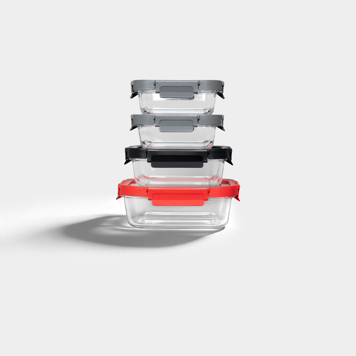 Glass Containers & Lids - Rectangular