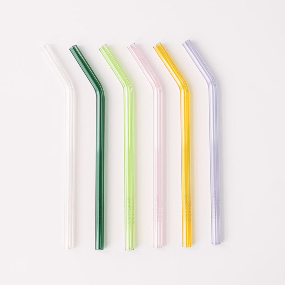 Classic 8" Glass Straw Set - Meadow