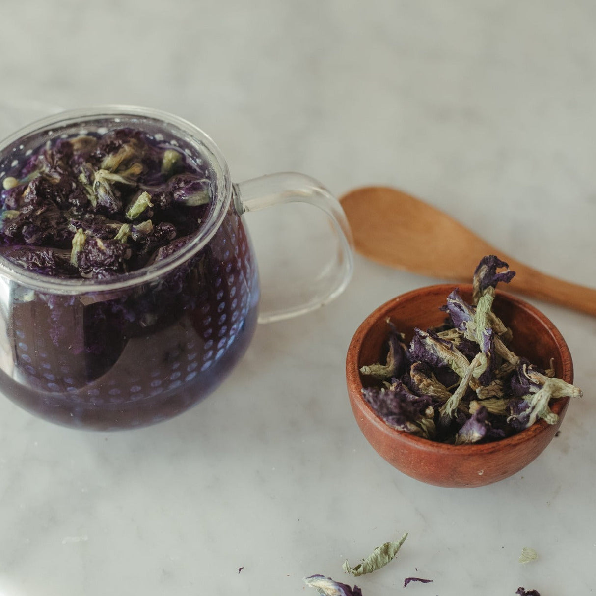 Organic Butterfly Pea Flower, Bulk Loose Leaf Herbal Tea, 16 Oz.