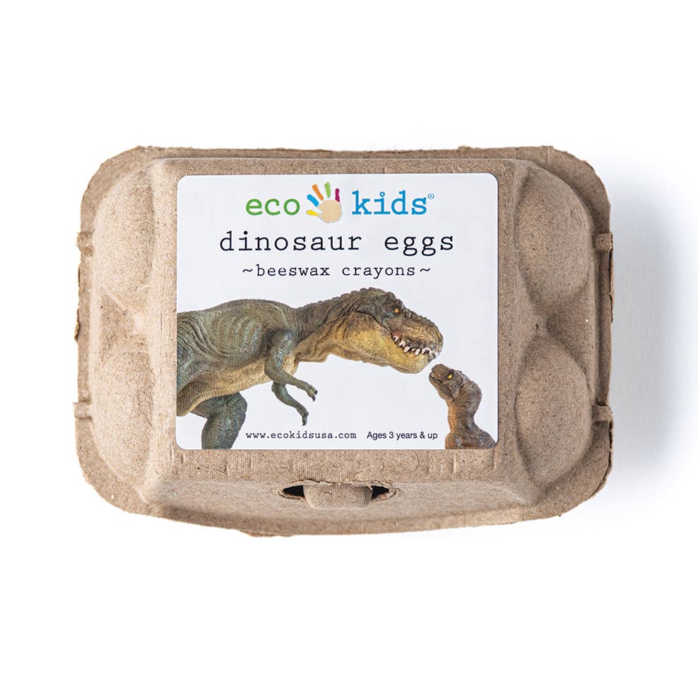 Dinosaur Eggs Beeswax Crayons Set of 6