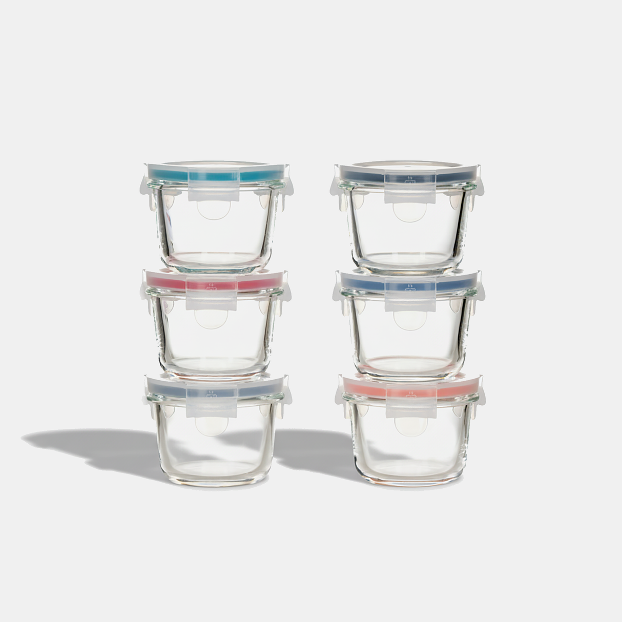 Mini Glass Container Set - Round